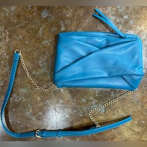 Awesome 80’s style Turquoise Women's purse  Chain Strap